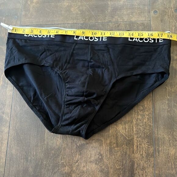 LACOSTE Men's 3pk. Regular-Fit Stretch Logo Band Briefs - Picture 8 of 14
